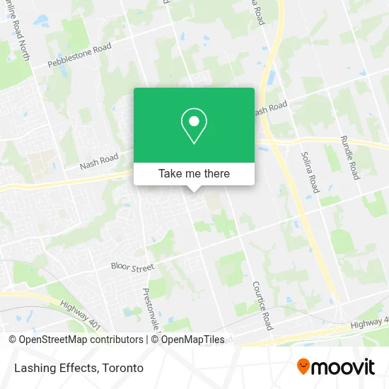 Lashing Effects map