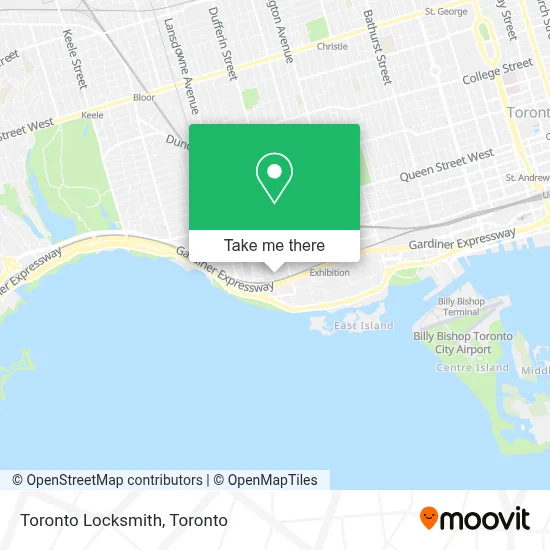 Toronto Locksmith map