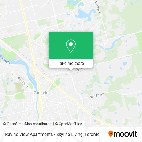 Ravine View Apartments - Skyline Living map