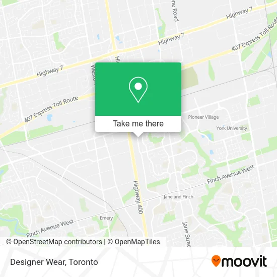Designer Wear map