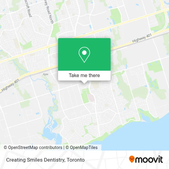 Creating Smiles Dentistry map