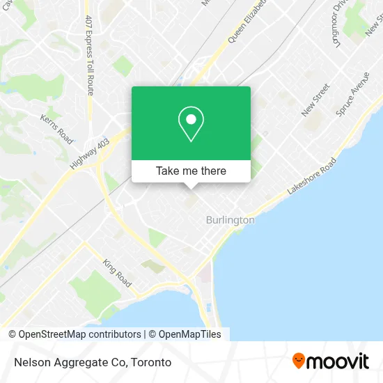 Nelson Aggregate Co map
