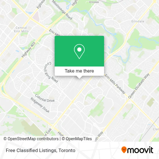 Free Classified Listings map