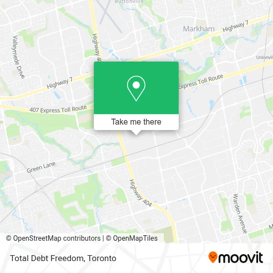 Total Debt Freedom map
