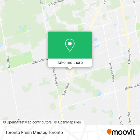 Toronto Fresh Master map