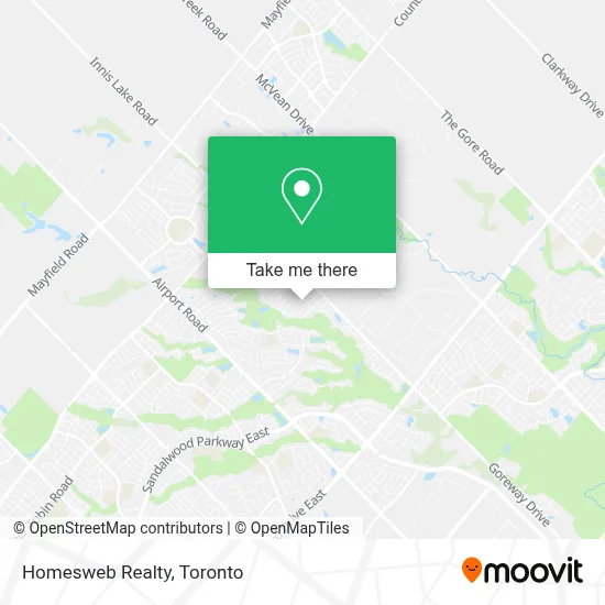 Homesweb Realty map