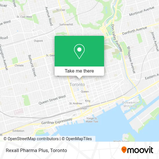 Rexall Pharma Plus map