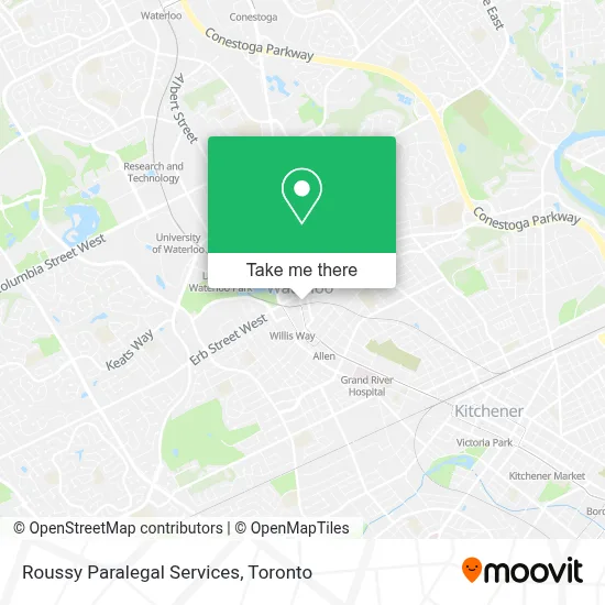 Roussy Paralegal Services map