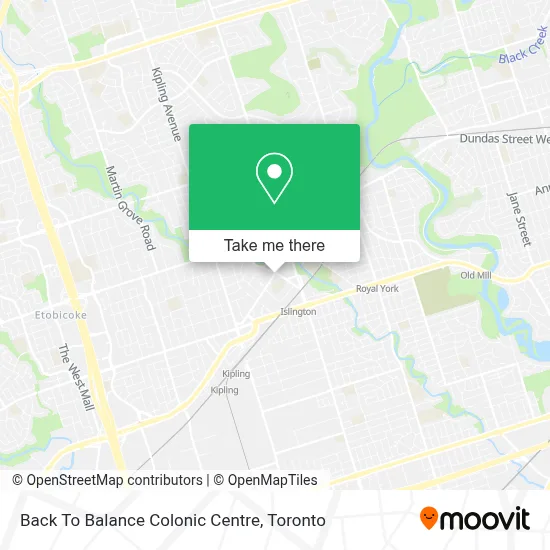 Back To Balance Colonic Centre map
