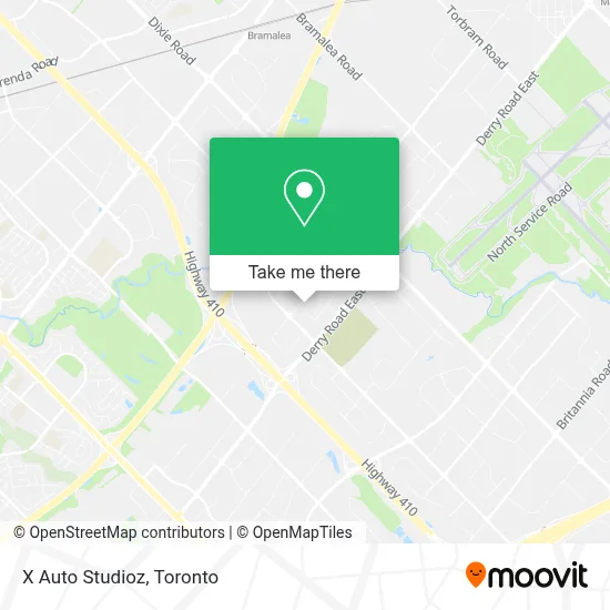 X Auto Studioz map