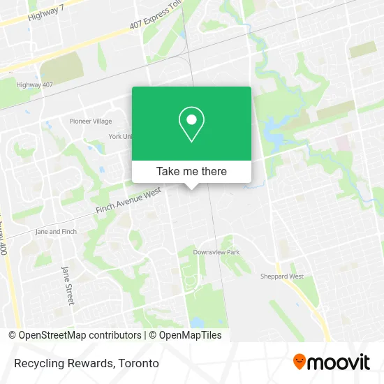 Recycling Rewards map