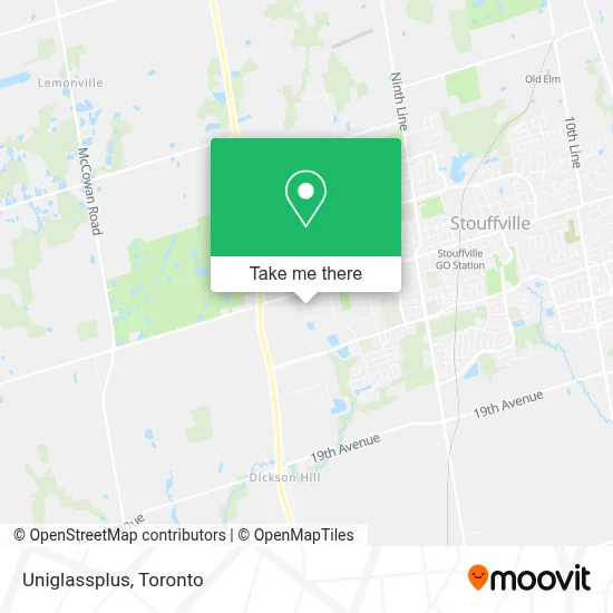 Uniglassplus map