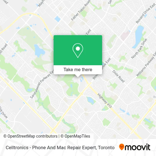 Celltronics - Phone And Mac Repair Expert map