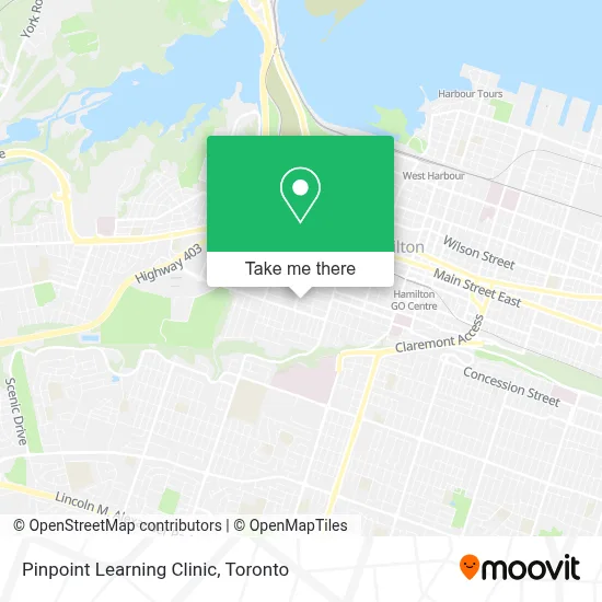 Pinpoint Learning Clinic map