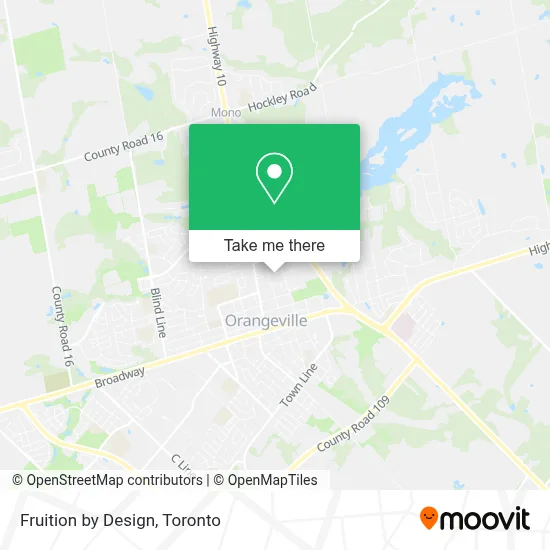 Fruition by Design map