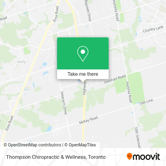 Thompson Chiropractic & Wellness map