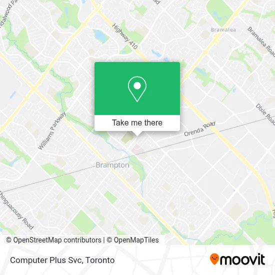 Computer Plus Svc map