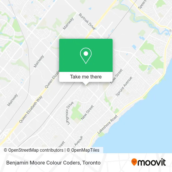 Benjamin Moore Colour Coders map