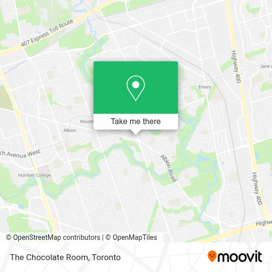 The Chocolate Room map