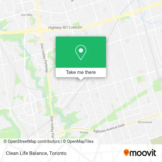 Clean Life Balance map