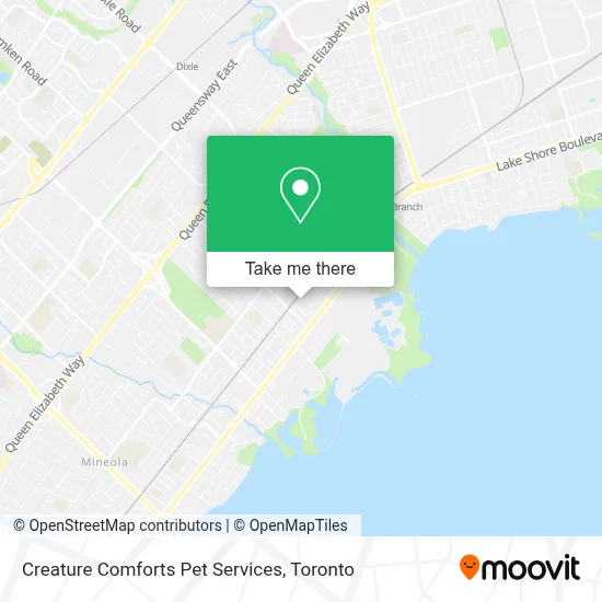 Creature Comforts Pet Services map
