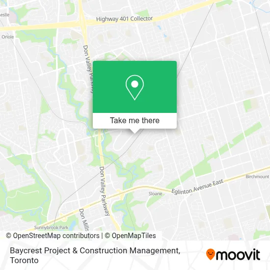 Baycrest Project & Construction Management map