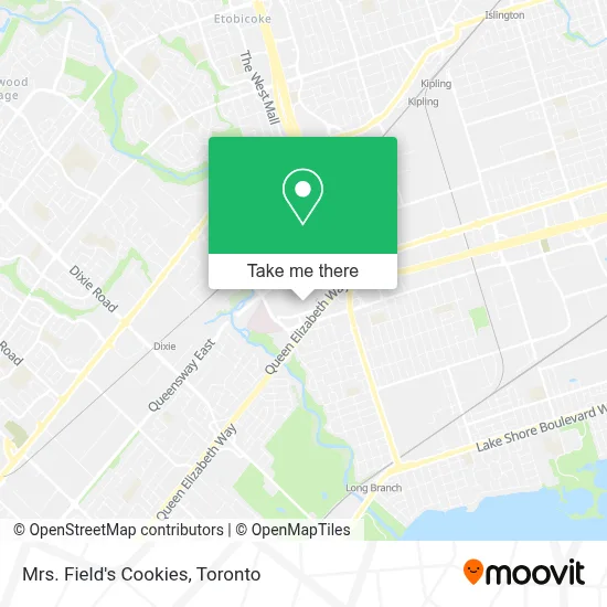 Mrs. Field's Cookies map