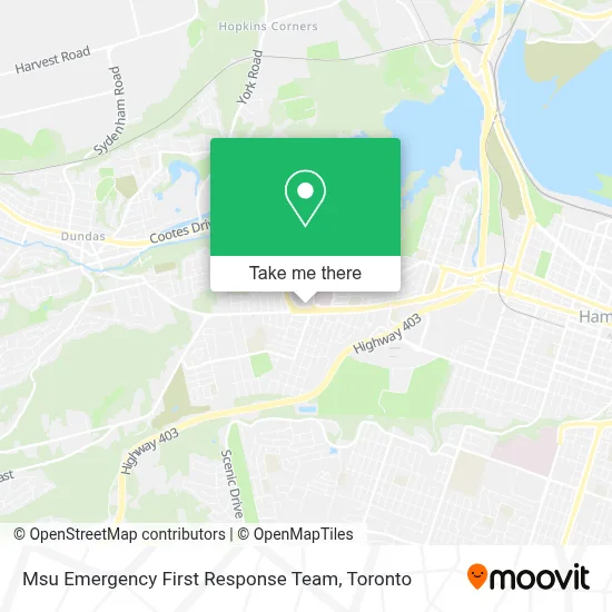 Msu Emergency First Response Team map
