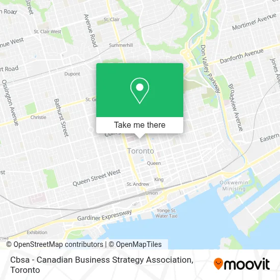Cbsa - Canadian Business Strategy Association map
