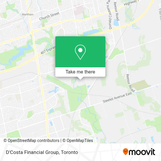 D'Costa Financial Group map
