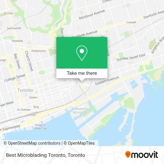 Best Microblading Toronto map