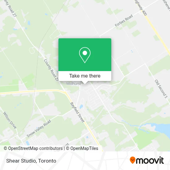 Shear Studio map