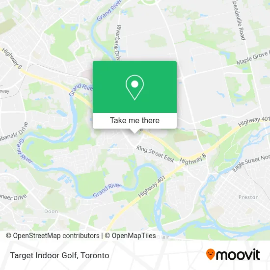 Target Indoor Golf map