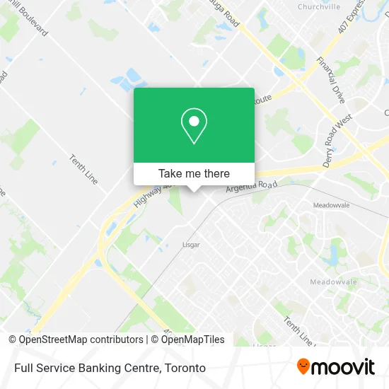 Full Service Banking Centre map