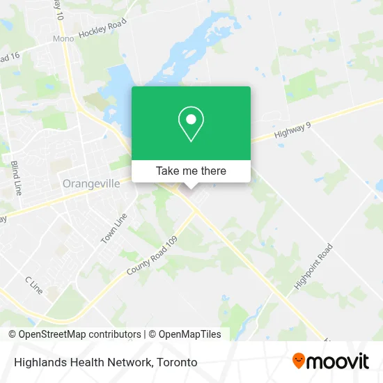Highlands Health Network map
