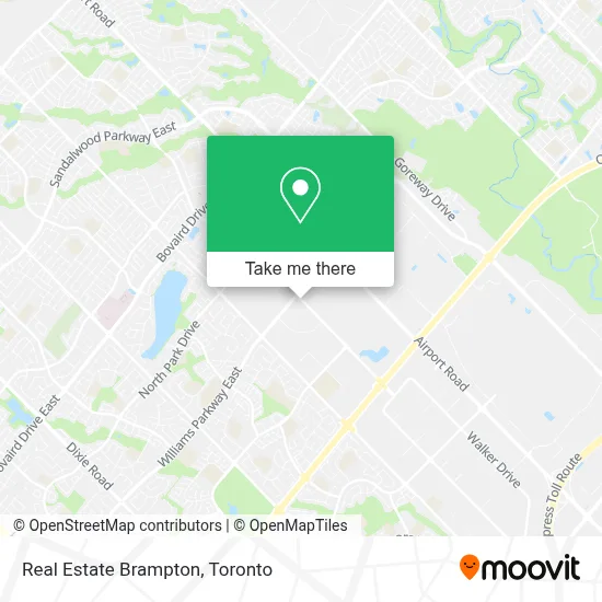 Real Estate Brampton map