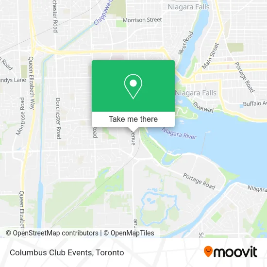 Columbus Club Events map