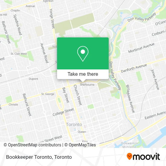 Bookkeeper Toronto map