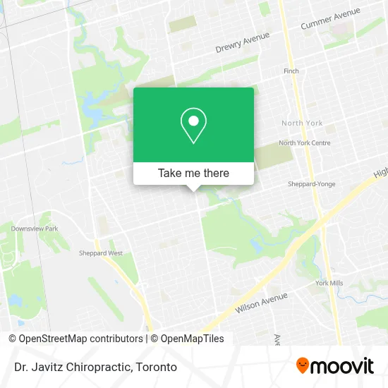 Dr. Javitz Chiropractic map