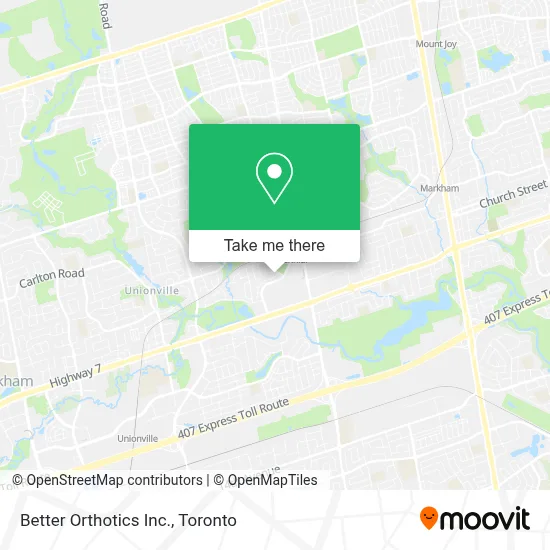 Better Orthotics Inc. map
