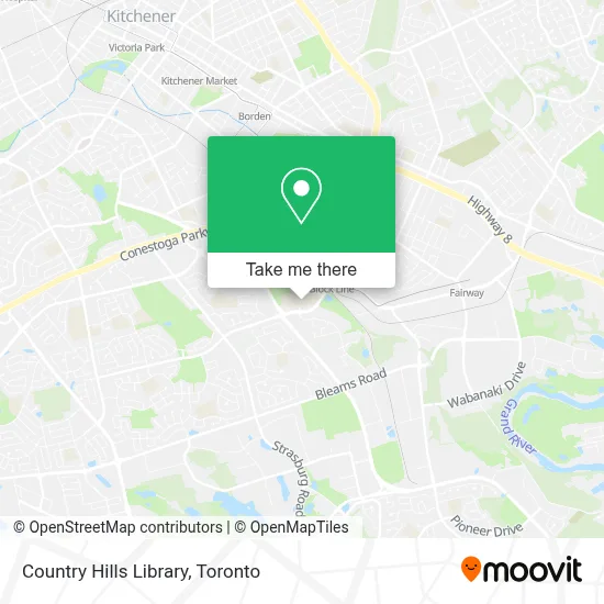Country Hills Library map
