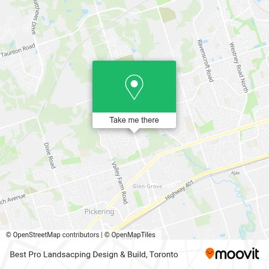 Best Pro Landsacping Design & Build map