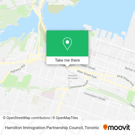 Hamilton Immigration Partnership Council map