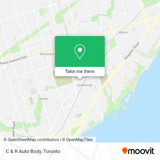 C & R Auto Body map
