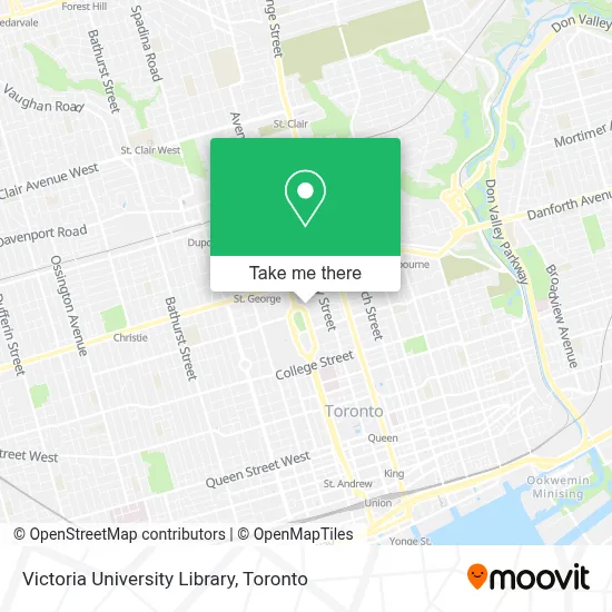 Victoria University Library map