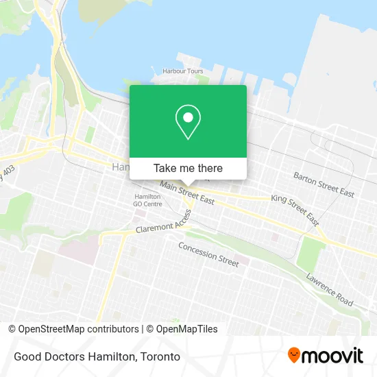 Good Doctors Hamilton map