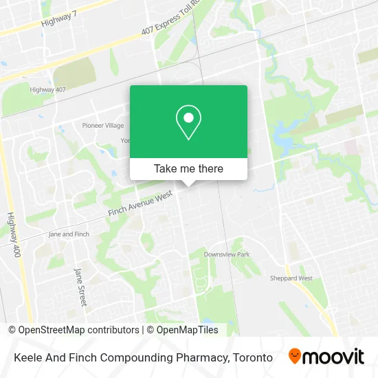 Keele And Finch Compounding Pharmacy map