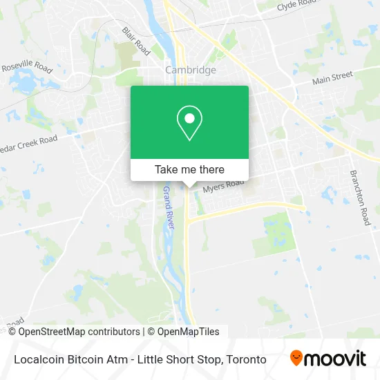 Localcoin Bitcoin Atm - Little Short Stop map