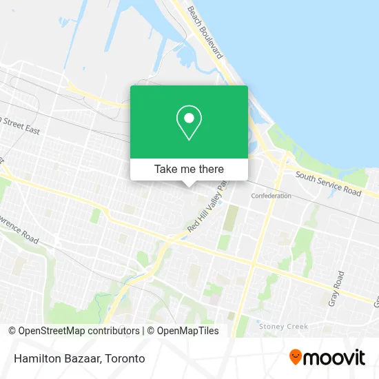 Hamilton Bazaar map