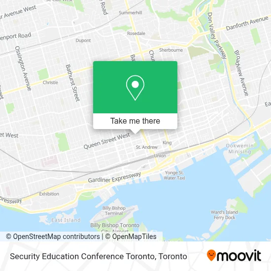 Security Education Conference Toronto map